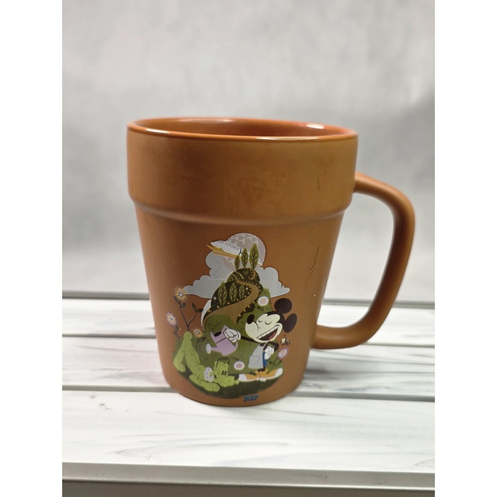 NWT Disney Epcot 2017 International Flower Garden Festival Flower Pot Coffee Mug